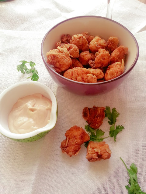 Chicken Popcorn.