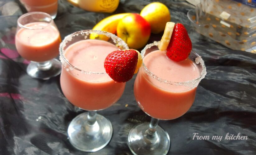 Mixed Fruit Milk Shake.