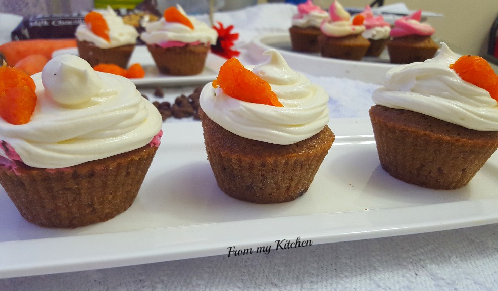 Choco Carrot Cupcakes.
