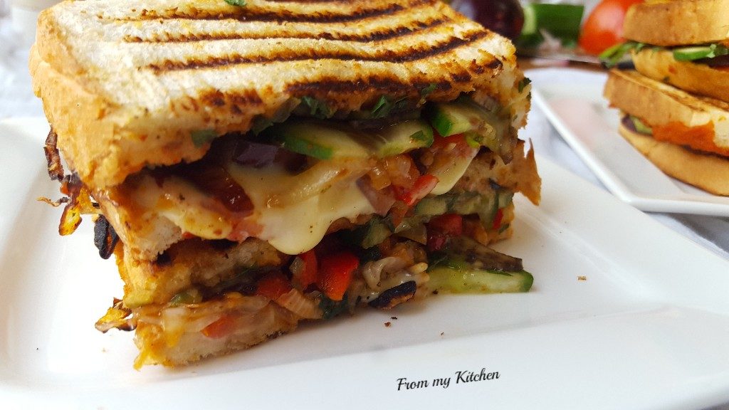 Grilled Vegetable Sandwich.