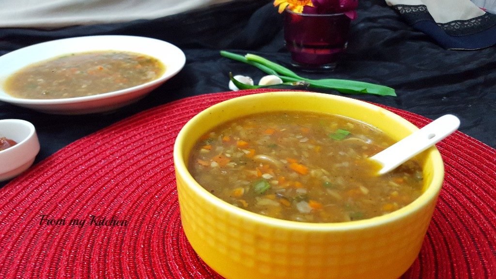 Prawn Hot & Sour Soup.