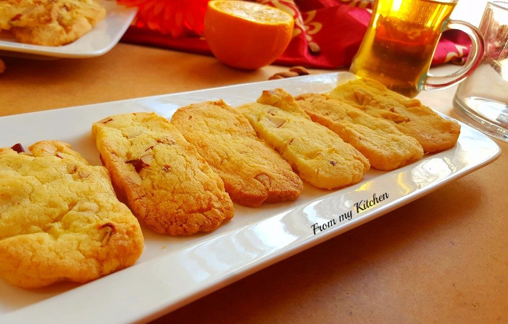 Orange & Almond Shortbread Cookie.