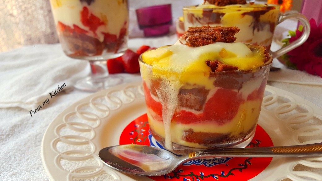 Fruit and Chocolate Trifle. - From My Kitchen