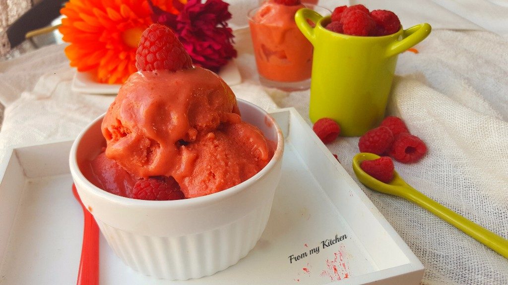 Strawberry & Raspberry Sorbet.