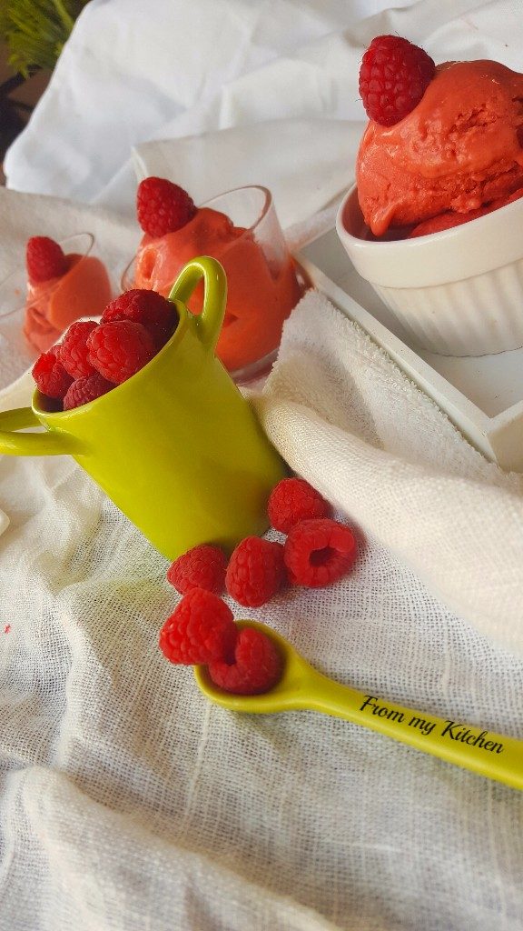 Strawberry & Raspberry Sorbet. - From My Kitchen