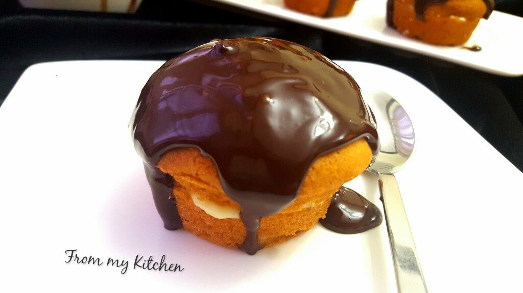 Boston Cream Pie Cup Cake