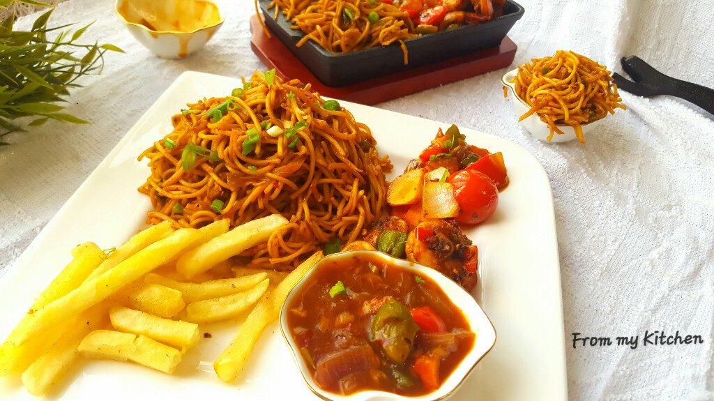 Prawn Sizzler/ Chinese Platter