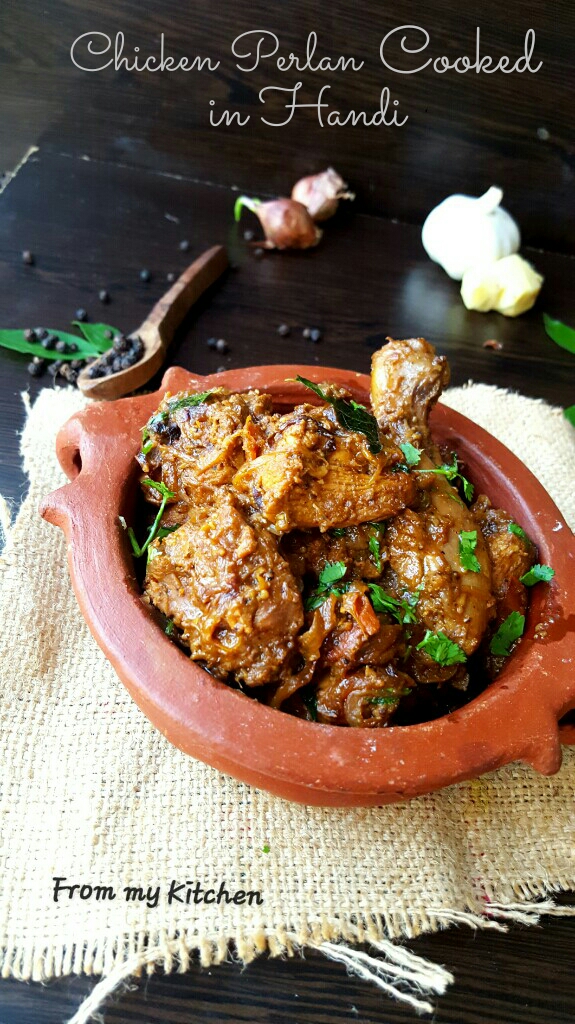 Chicken Perlan cooked in Handi(Clay Pot)