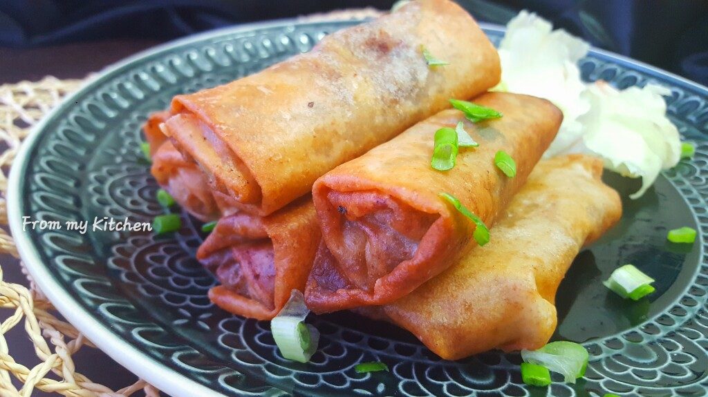 Cheesy Veg Spring Roll (Mushroom & Corn)