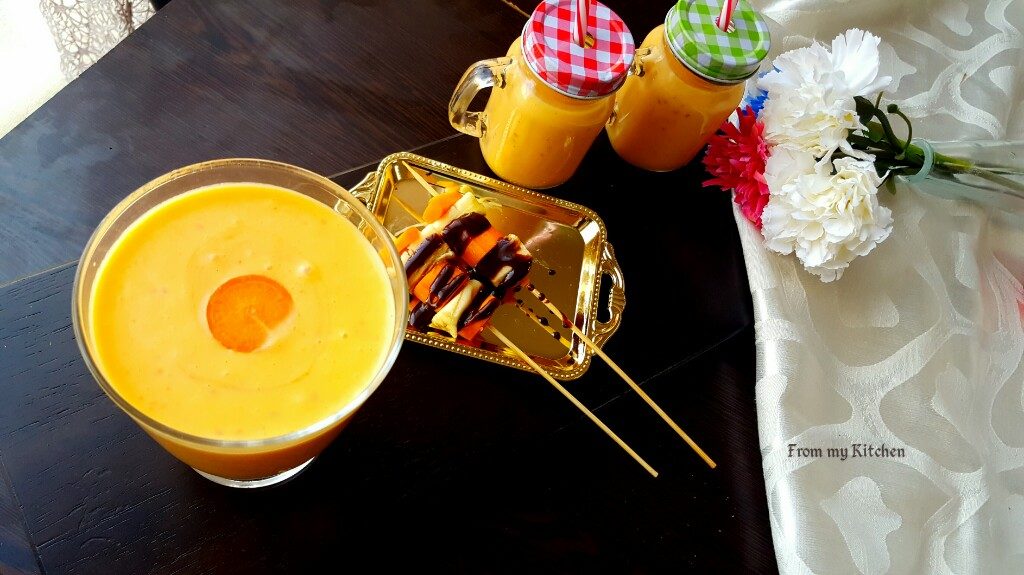 Creamy Carrot Custard with Sago