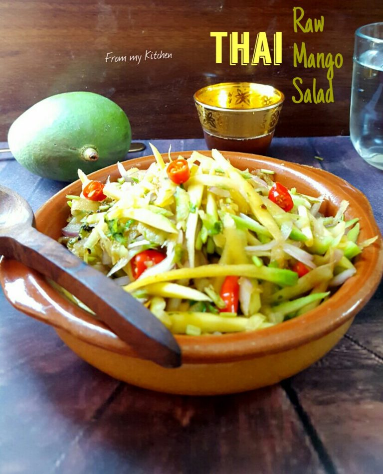 Thai Raw Mango Salad From My Kitchen