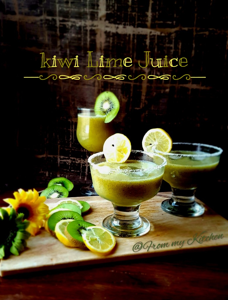 Kiwi Lime Juice From My Kitchen