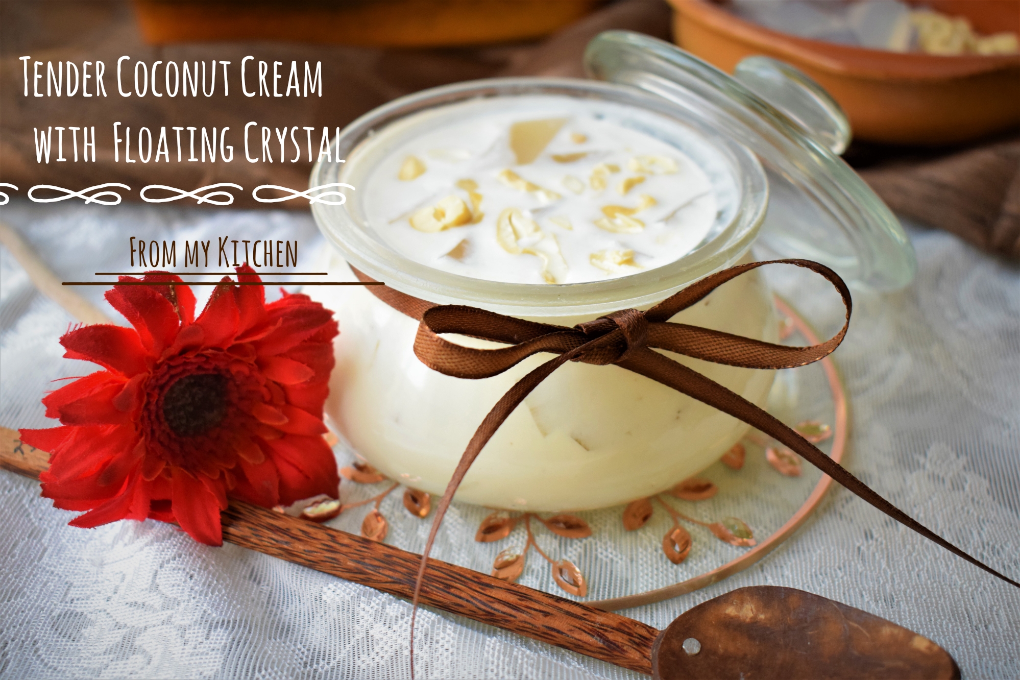Tender Coconut Cream with Floating Crystal