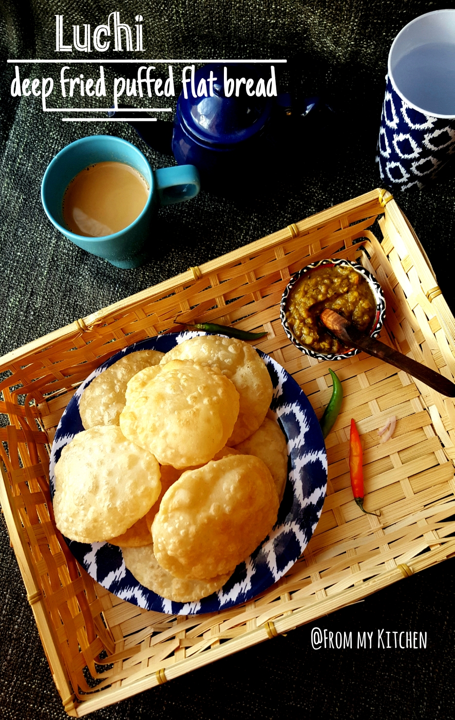 Luchi (Bengali deep fried puffy bread)