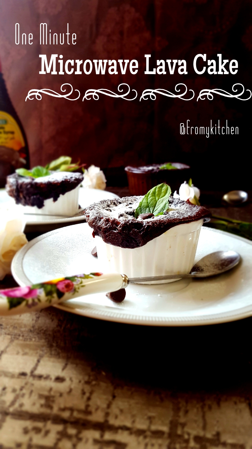 One Minute Microwave Lava Cake