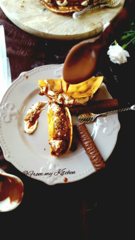 Dessert Taco with Twix Cream-A guest post for The Big Sweet Tooth