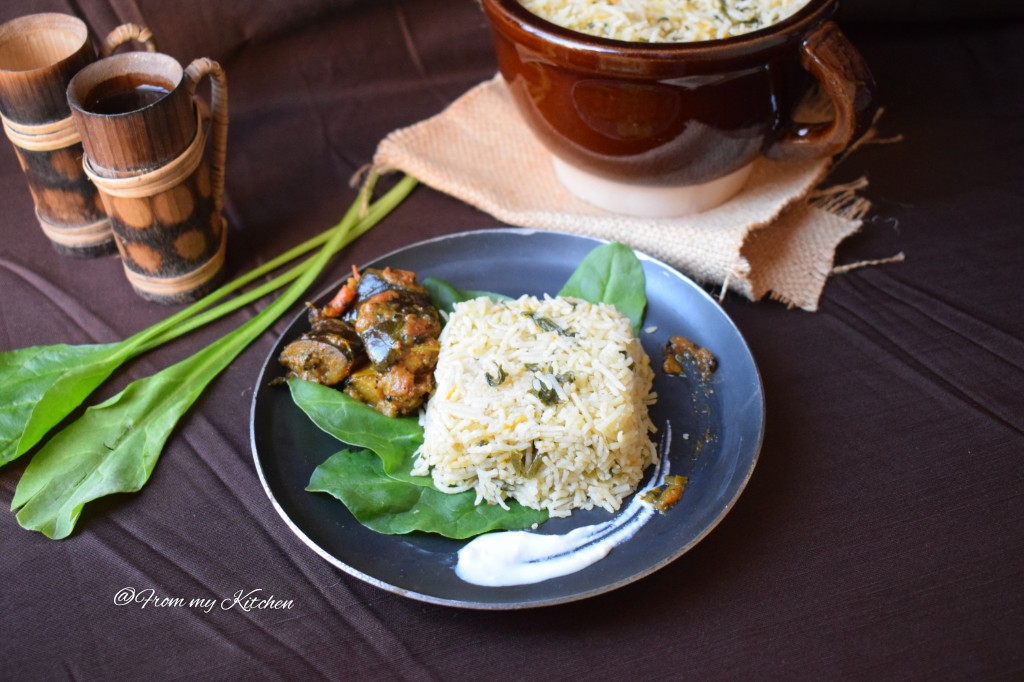 Carrot & Palak Rice