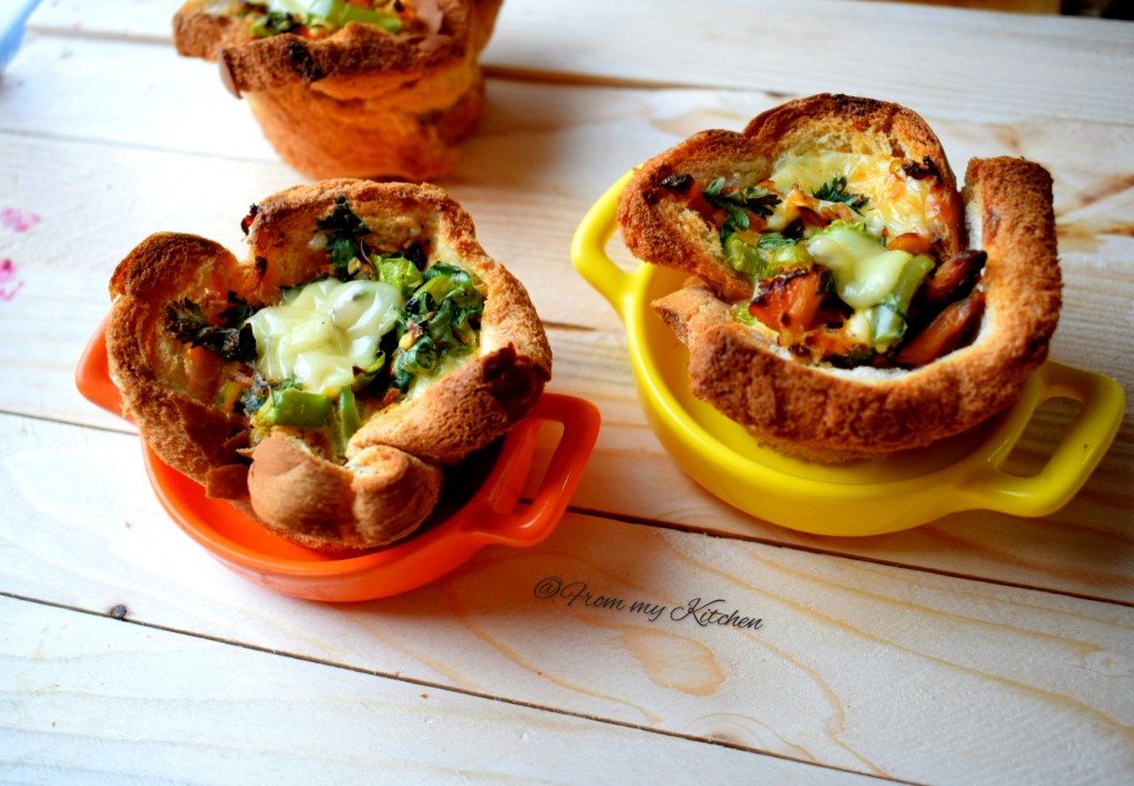 Quiche in Bread Cups