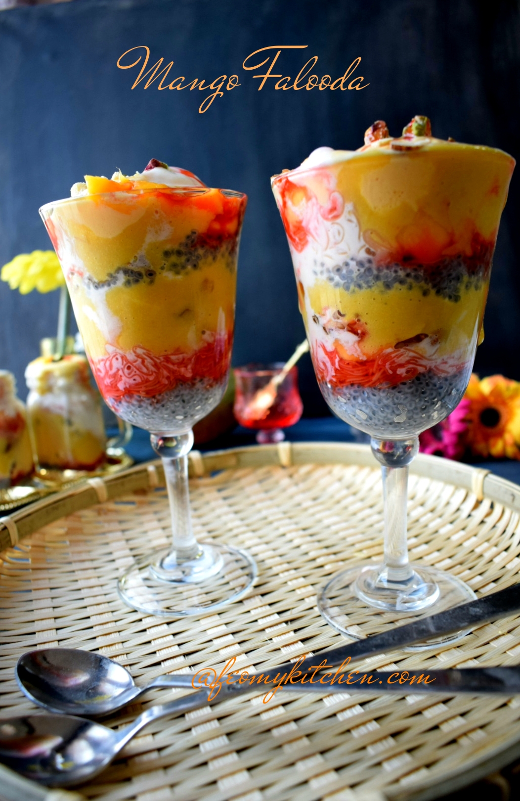 Mango Falooda in 2 different ways