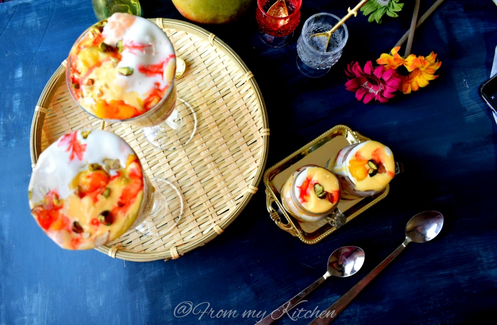 Mango Falooda in 2 different ways