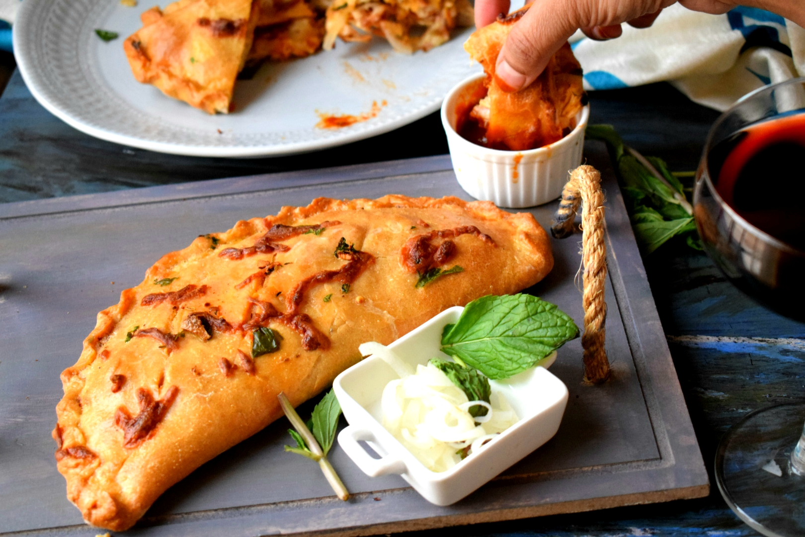 Garlic Flavored Calzone