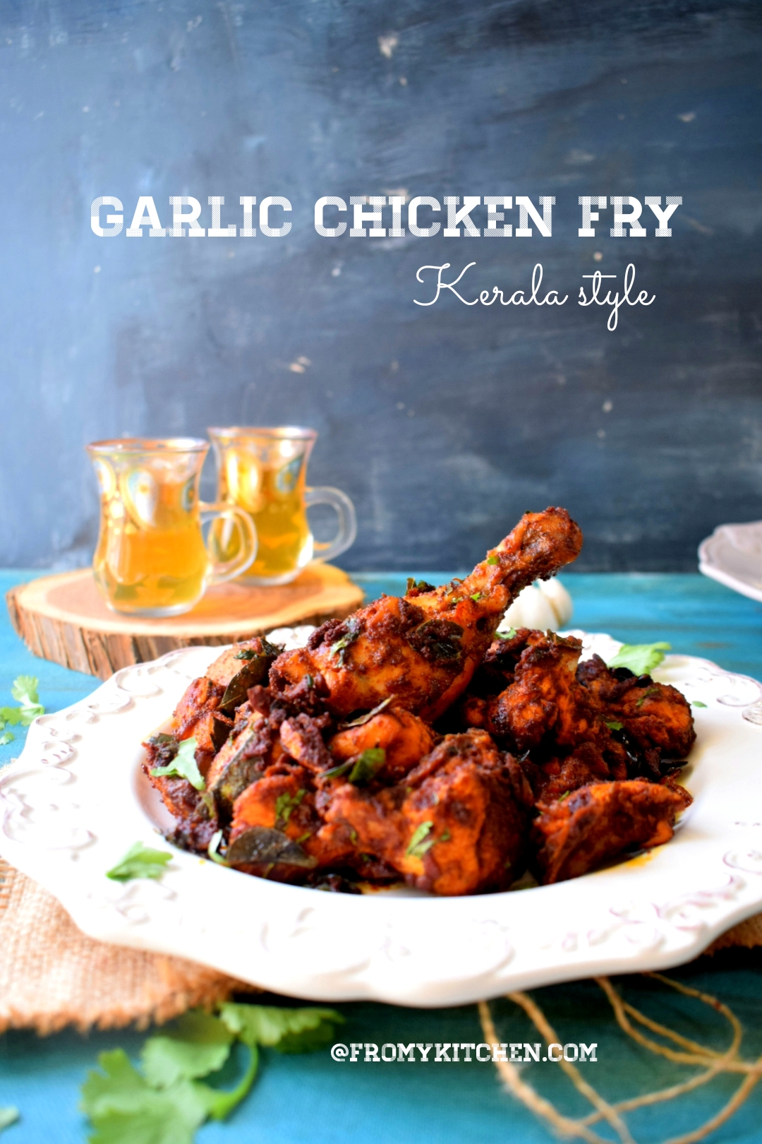 Easy Kerala Style Garlic Chicken