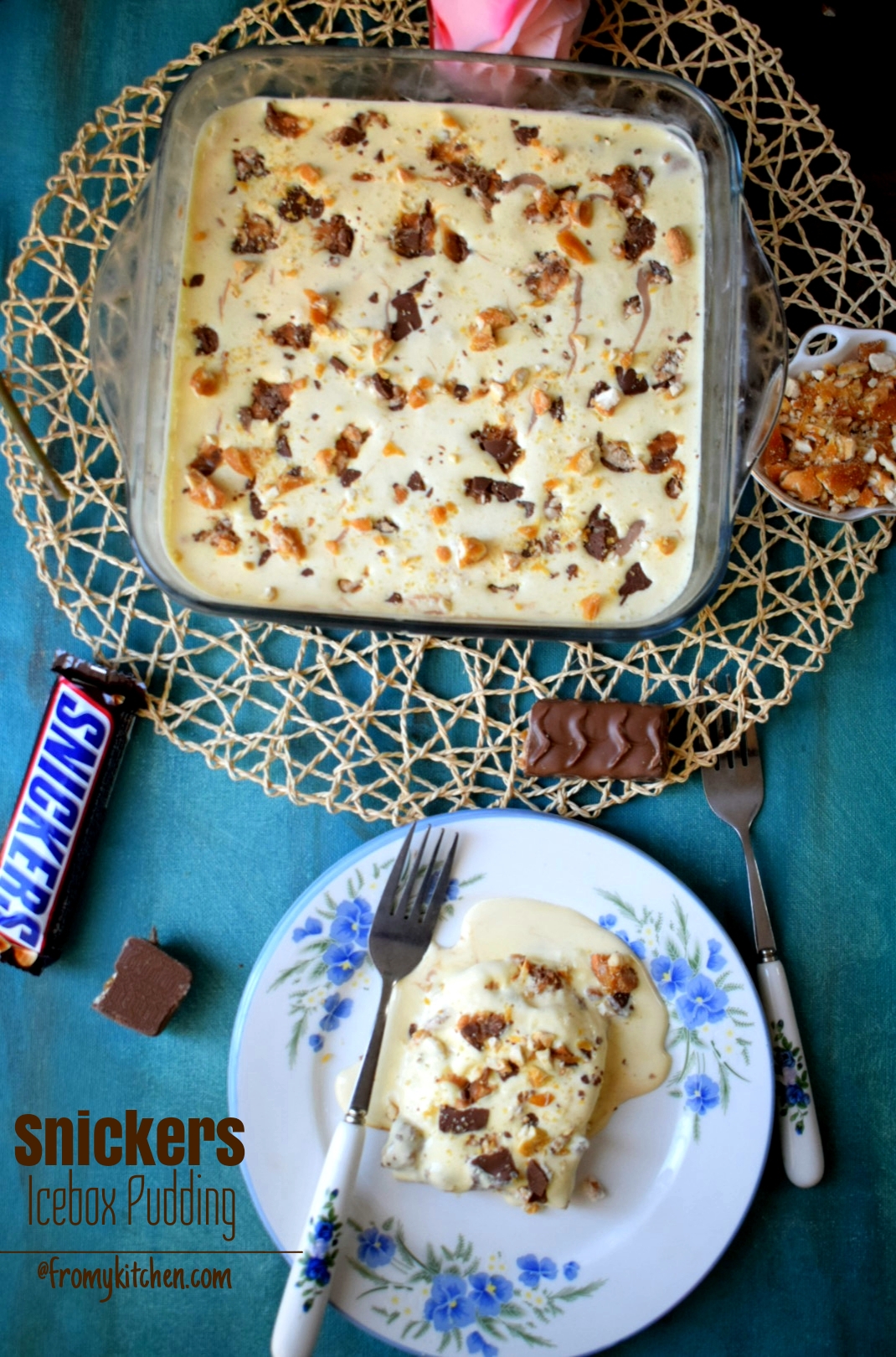 Snickers Icebox Pudding