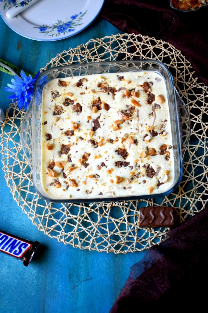 Snickers Icebox Pudding - From My Kitchen