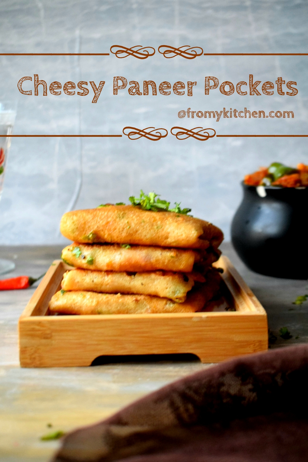 Cheesy Paneer Pockets From My Kitchen