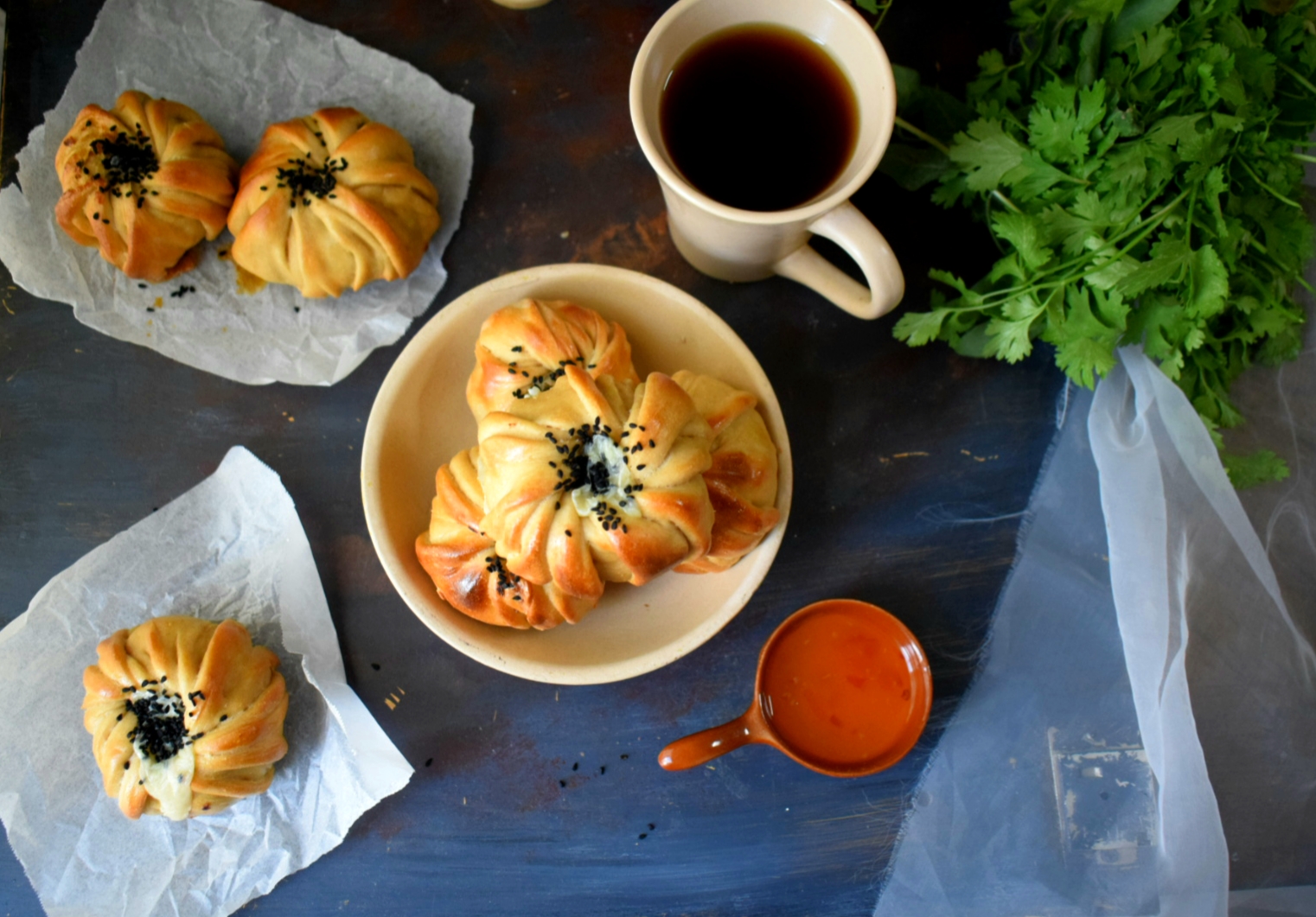 Keema & Cheese Pie with Wheat Flour