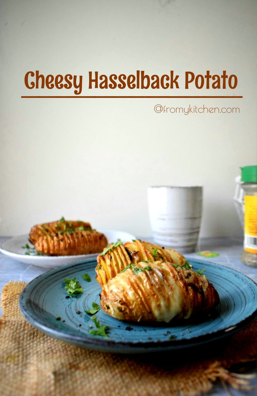 Cheesy Hasselback Potato