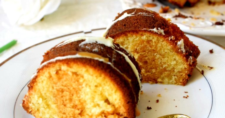 Toffee & White Chocolate Marble Cake