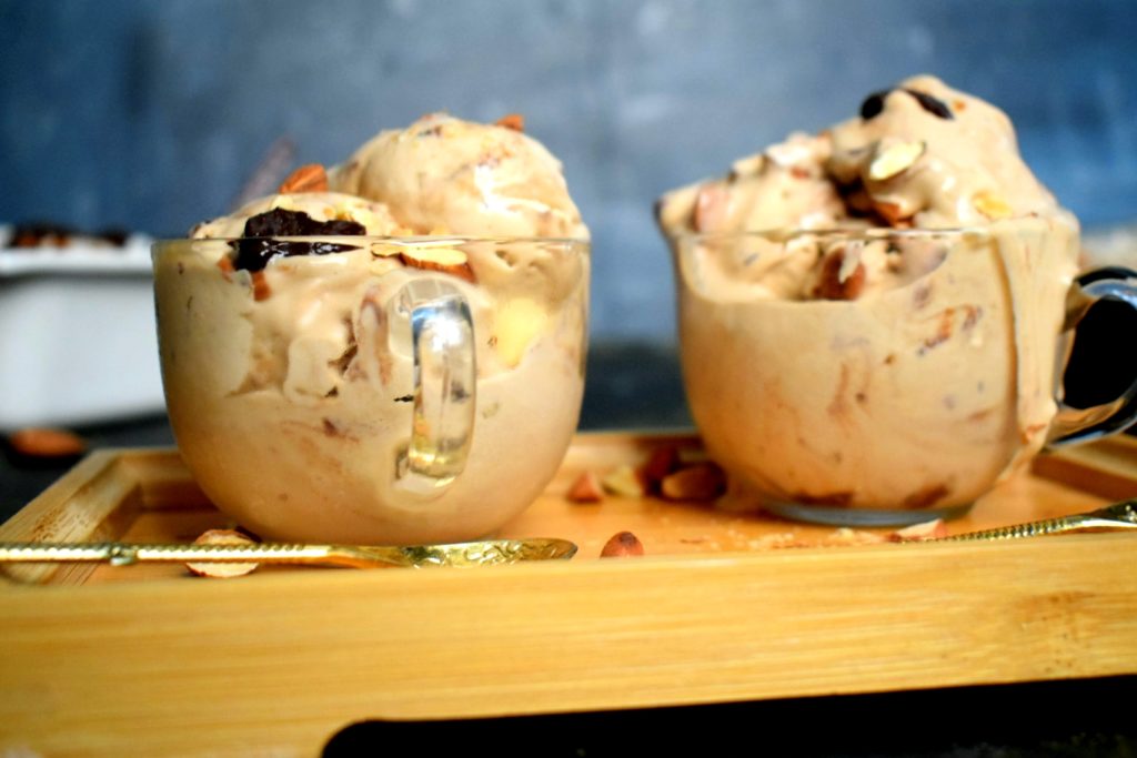 Jamoca Almond Fudge (Coffee Ice cream with toasted Almond & Chocolate ribbon) From My Kitchen