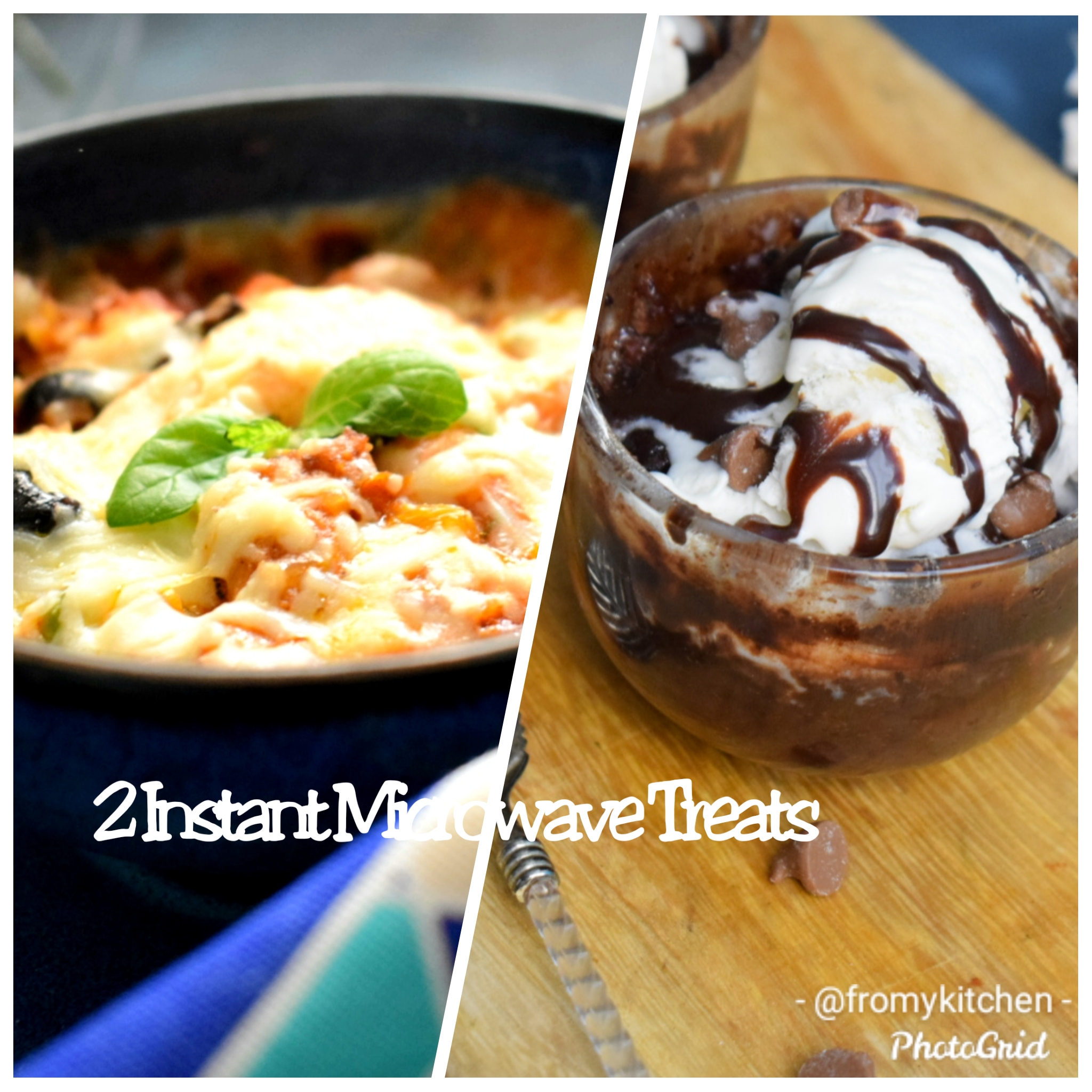 2 Microwave Recipes –Microwave Pizza & Brownie