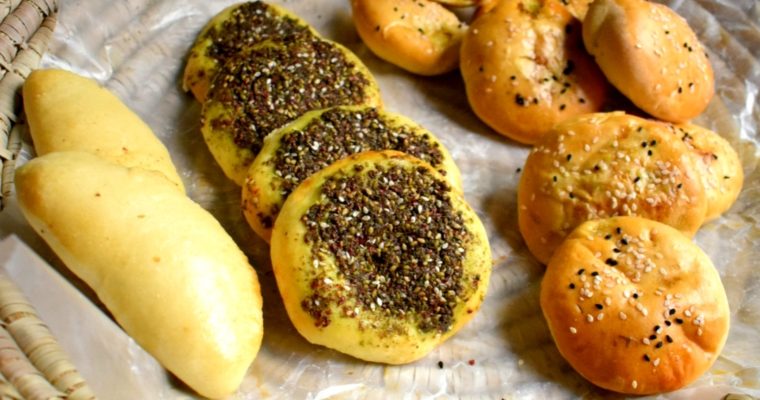 3 different Style Middle Eastern Breads