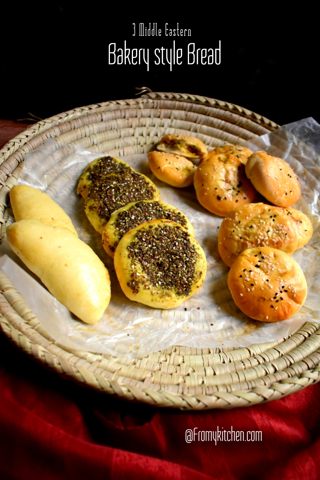 3 different Style Middle Eastern Breads - From My Kitchen