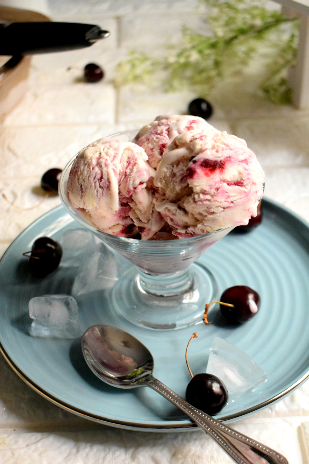 Cherry 🍒 Cheese Cake Ice Cream