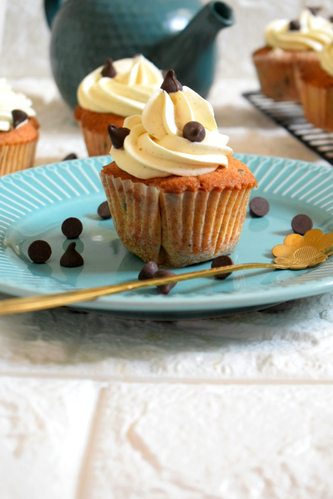Brown Butter Chocolate Chip Cupcake