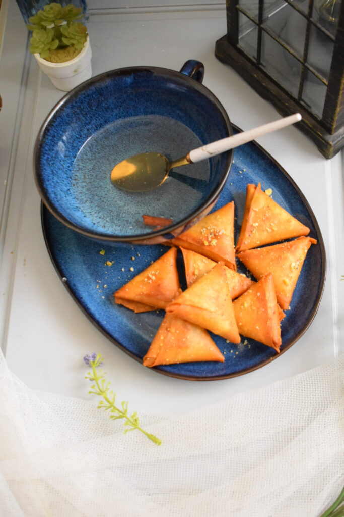 Cheese Samosa with a Nutty Twist